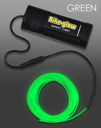 Bike glow EL wire lighting Green