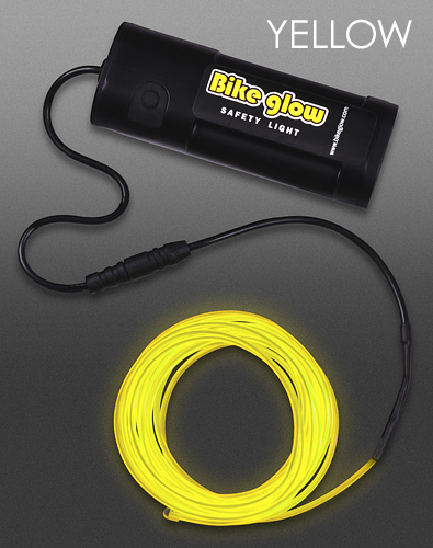 Bike glow EL wire lighting Yellow
