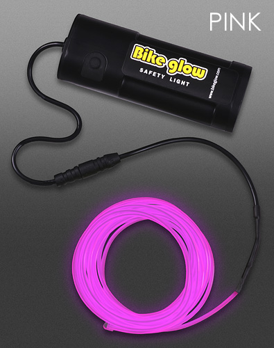 Bike glow EL wire lighting pink