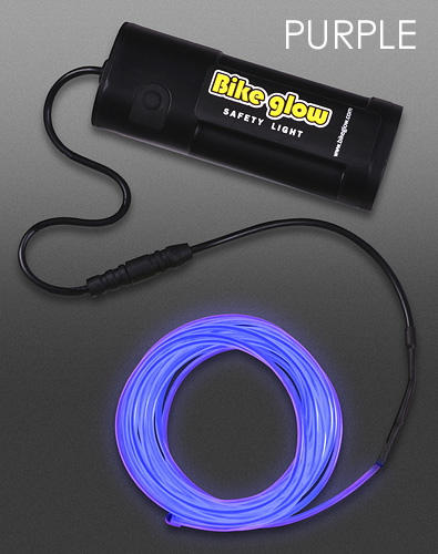 bikeglow EL wire lighting purple