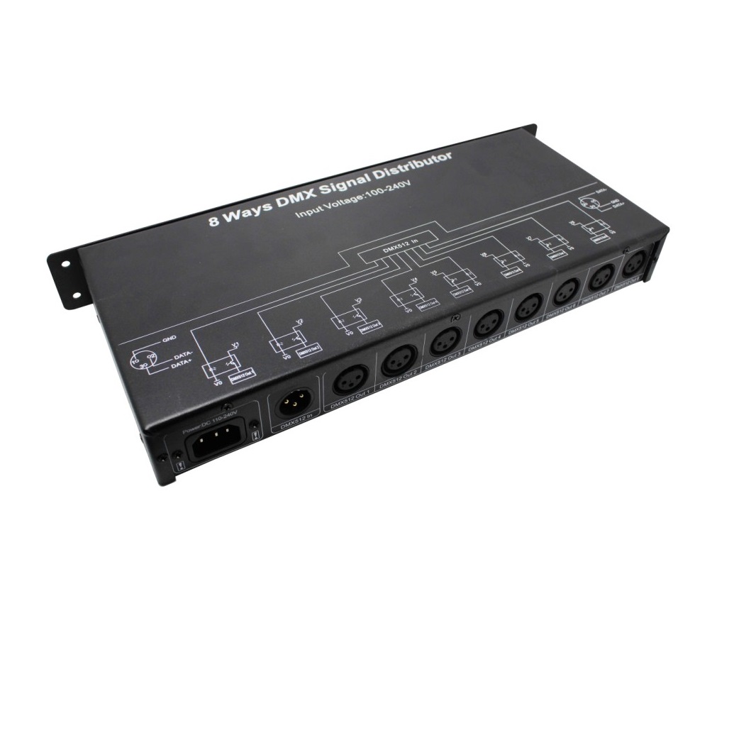 DMX signal distributor (output 8channels) DMX128
